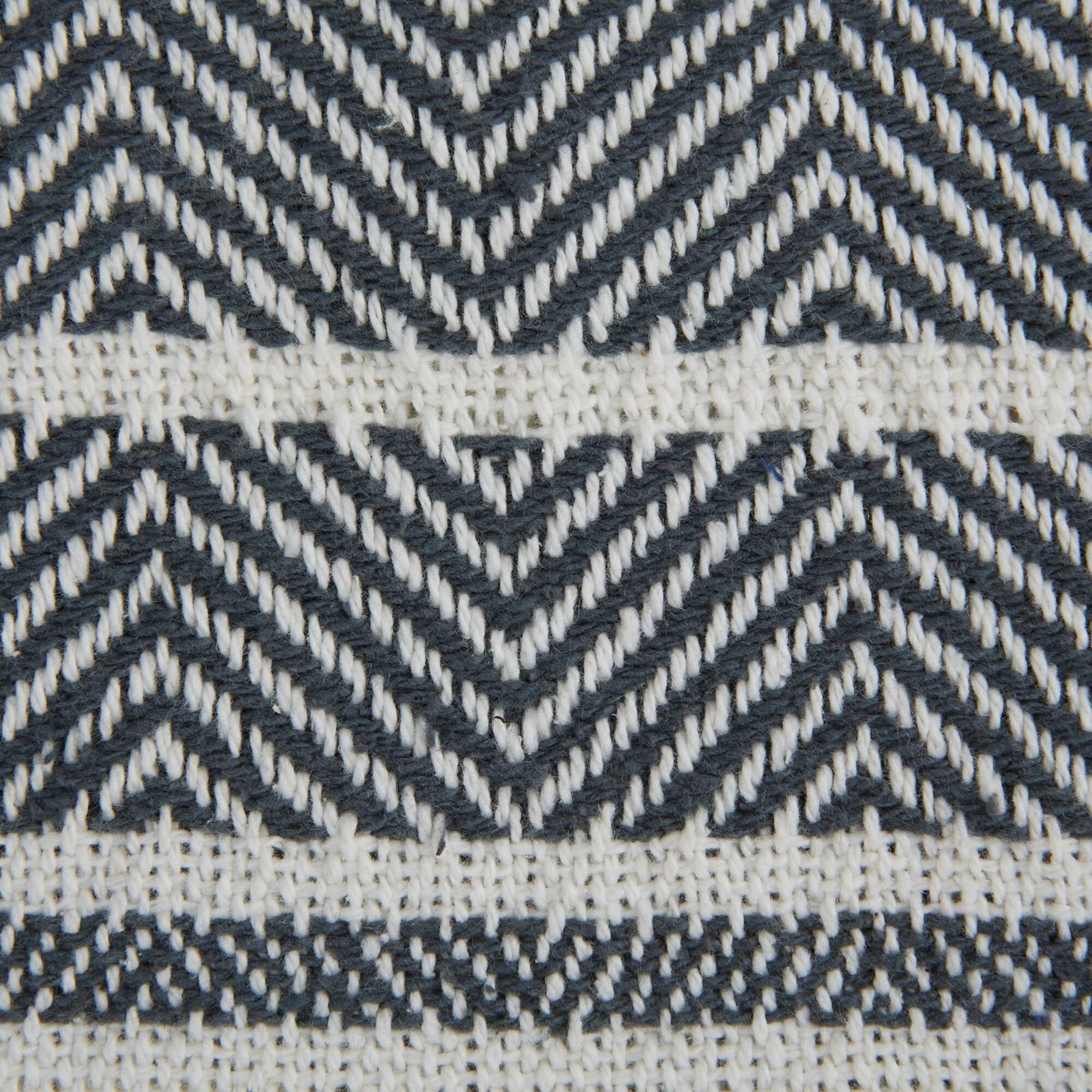 DII® Navy & Mineral 2-Tone Chevron Stripe Throw